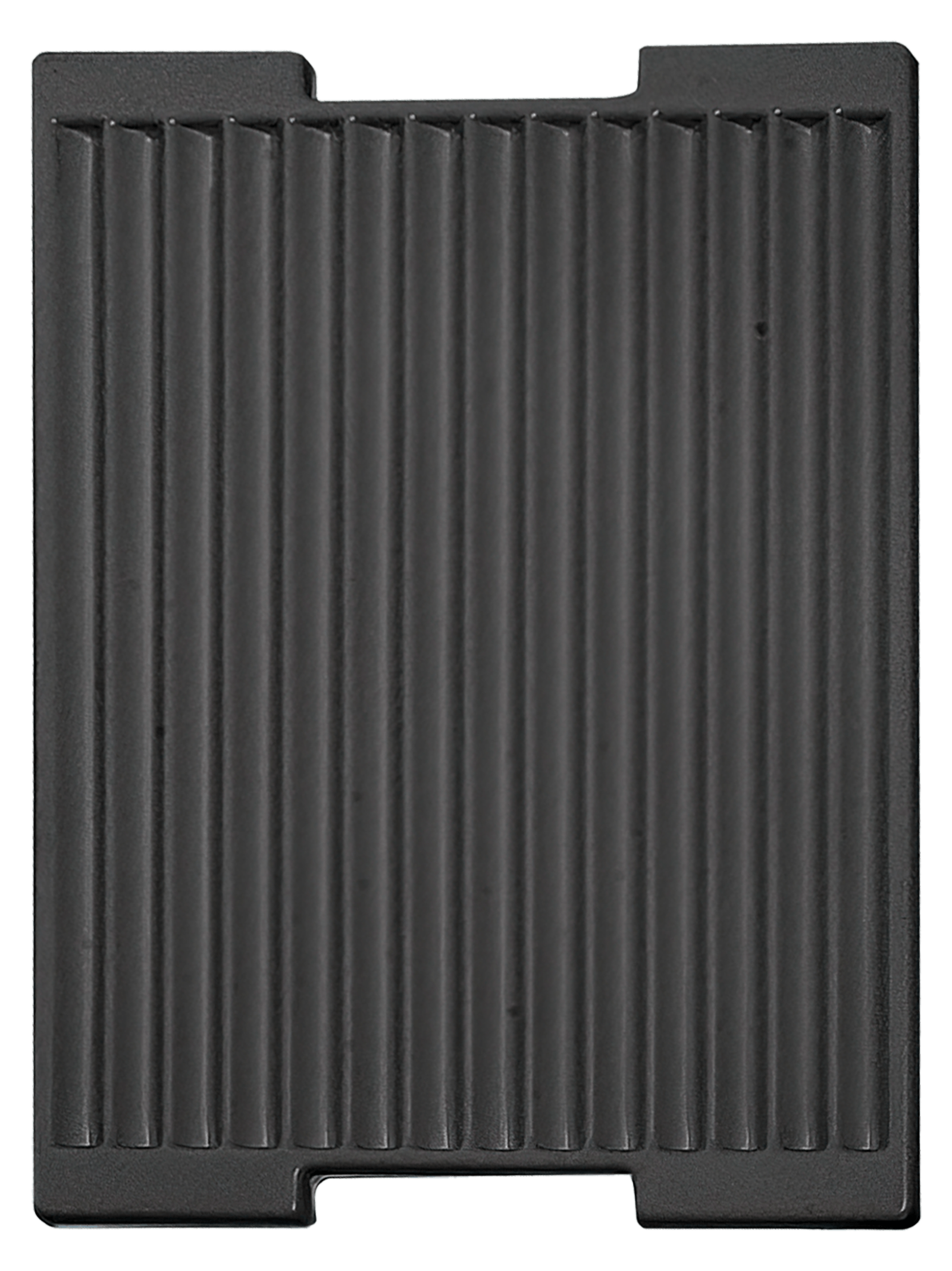 ESD-Tiefzieheinlage schwarz, 14 Rillen, PS 