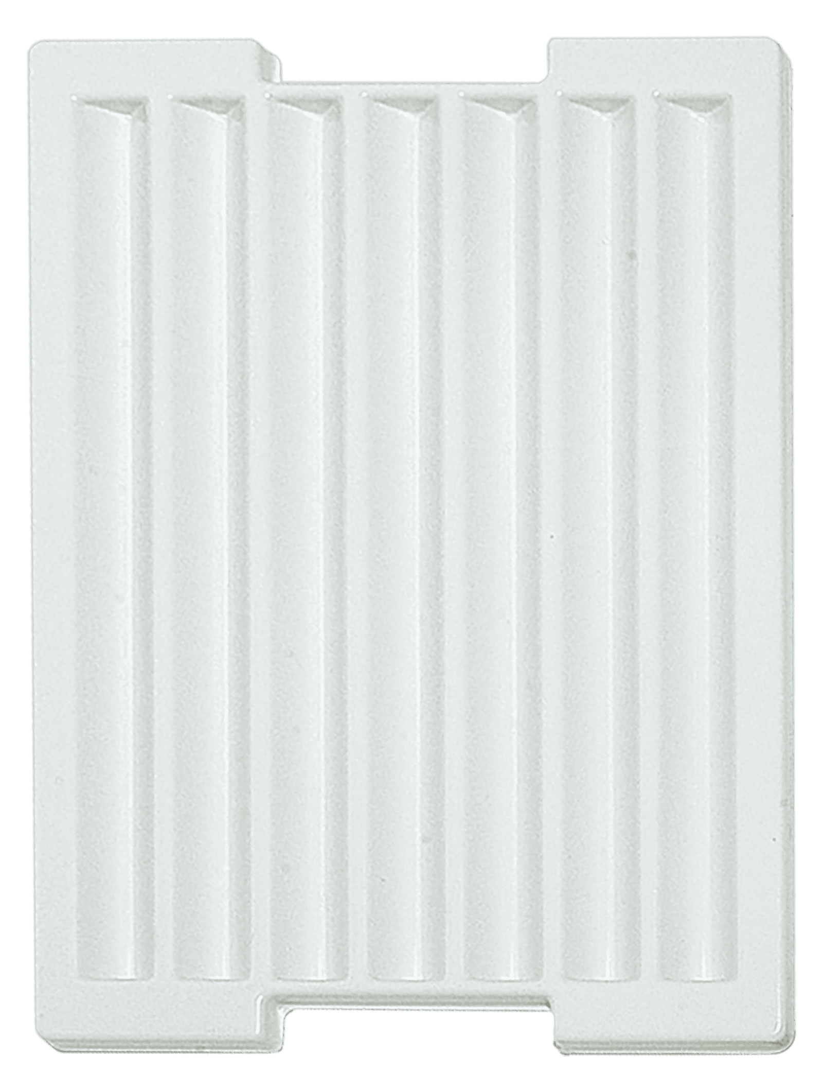 Tiefzieheinlage weiß, 7 Rillen, PS 