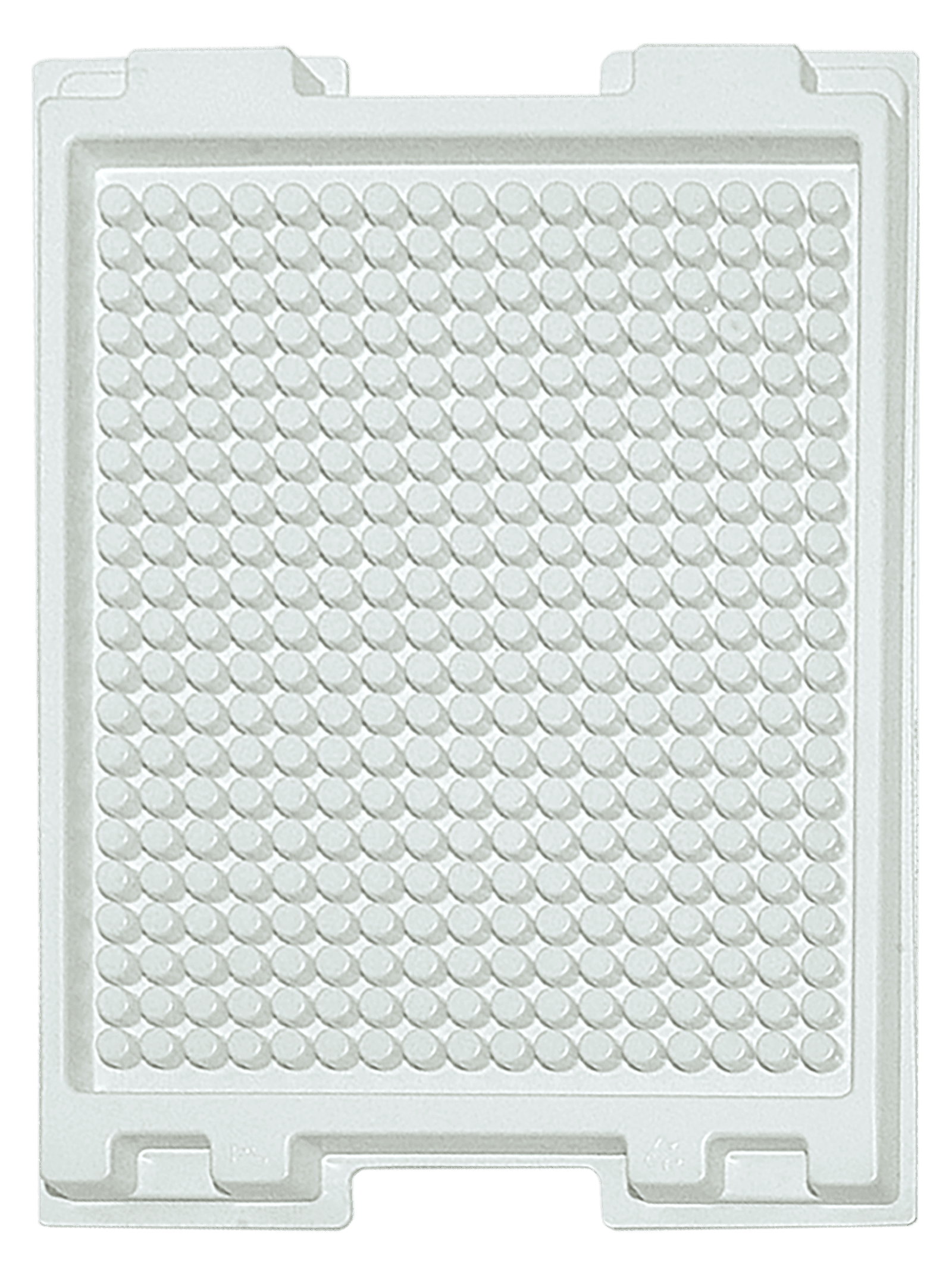 Tiefzieheinlage weiß, 320 Nester rund, PS