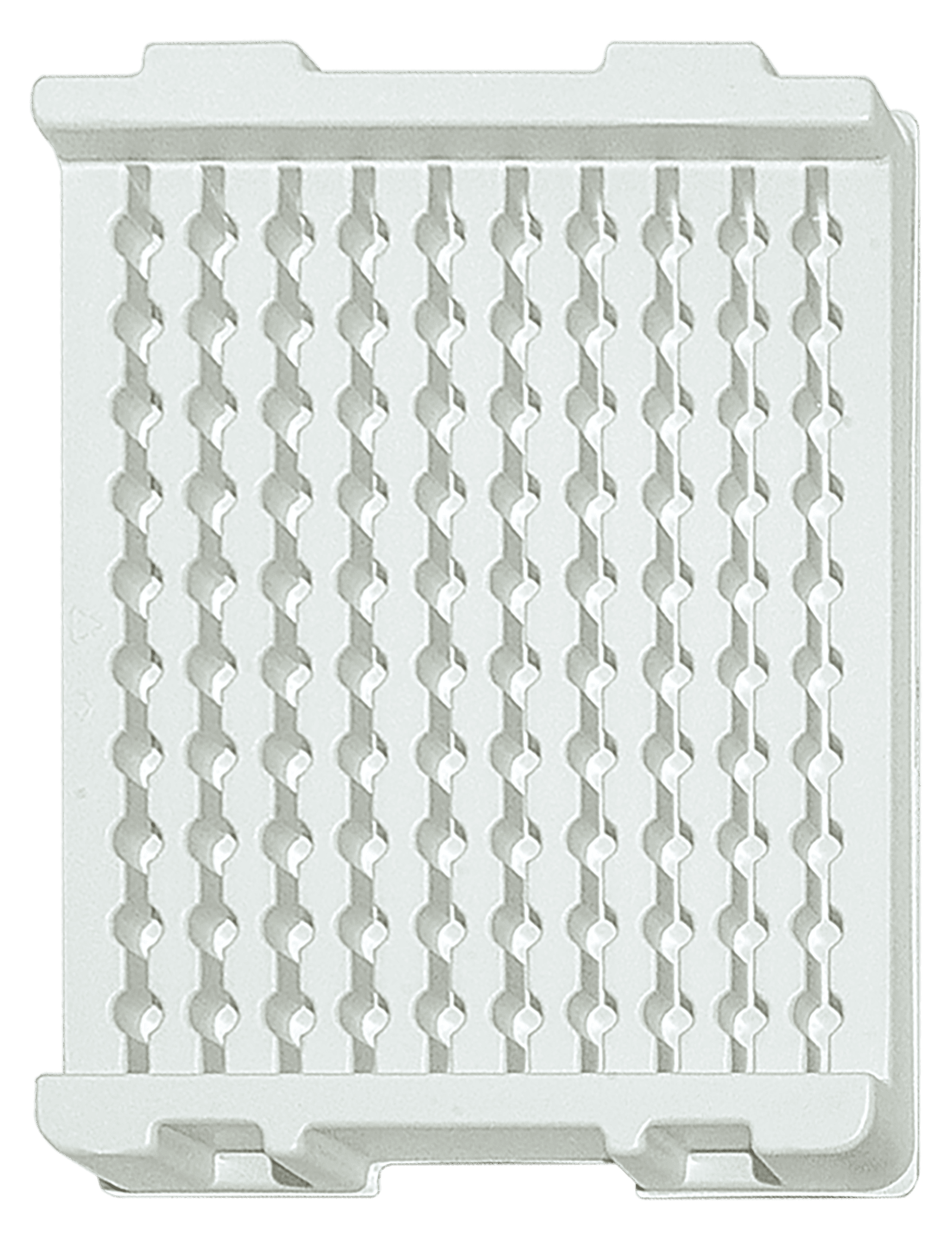 Tiefzieheinlage weiß, 100 Nester rund, PS