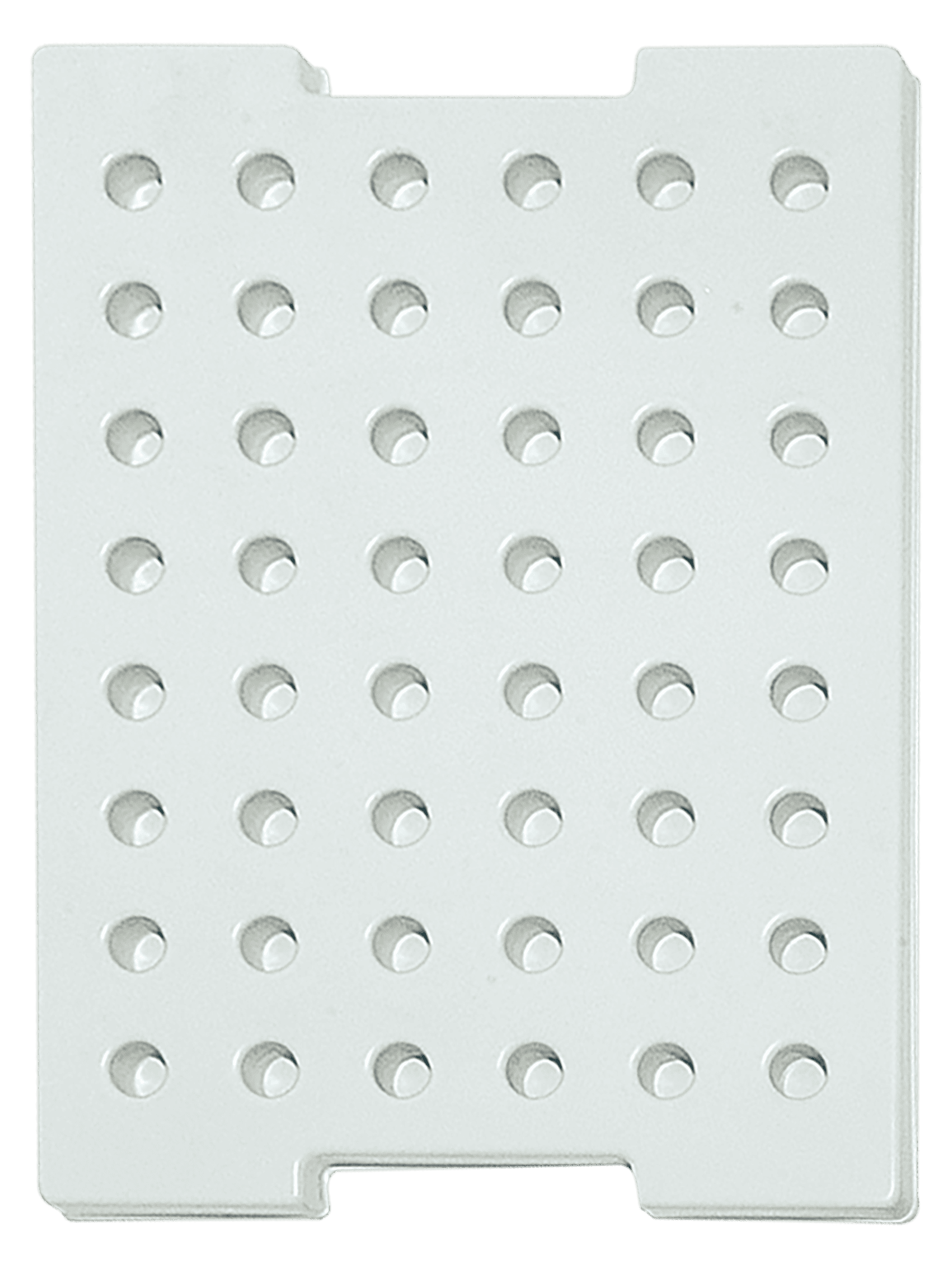 Tiefzieheinlage weiß, 48 Nester rund, PS 