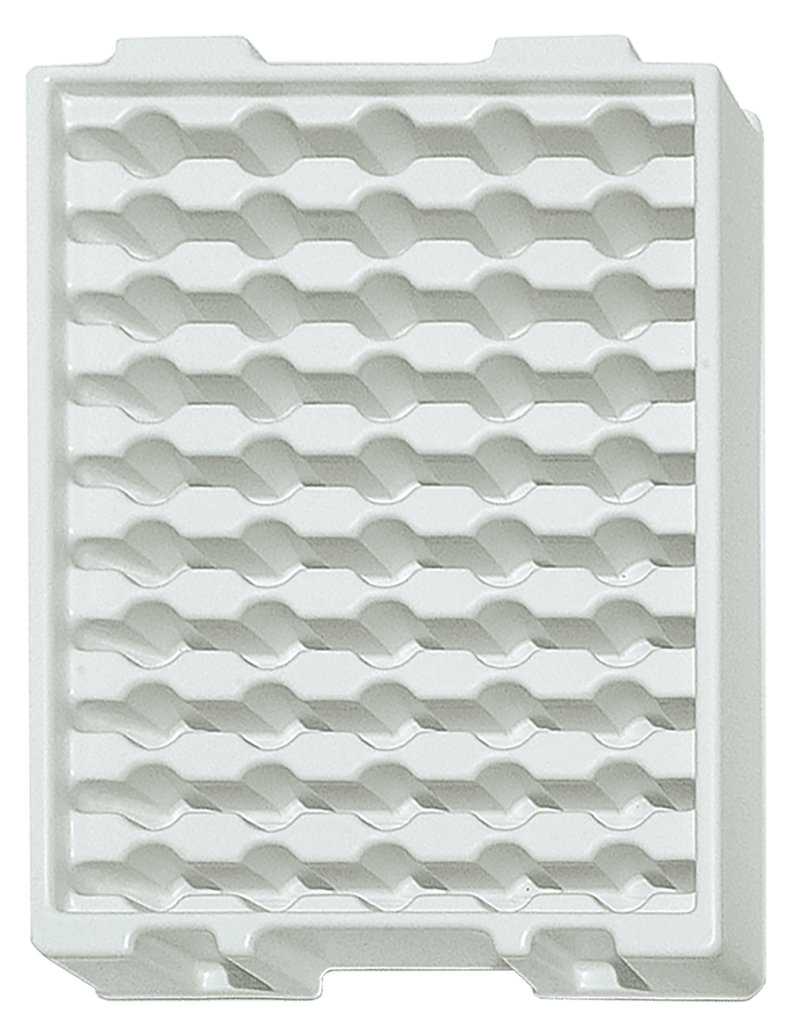 Tiefzieheinlage weiß, 50 Nester rund, PS 