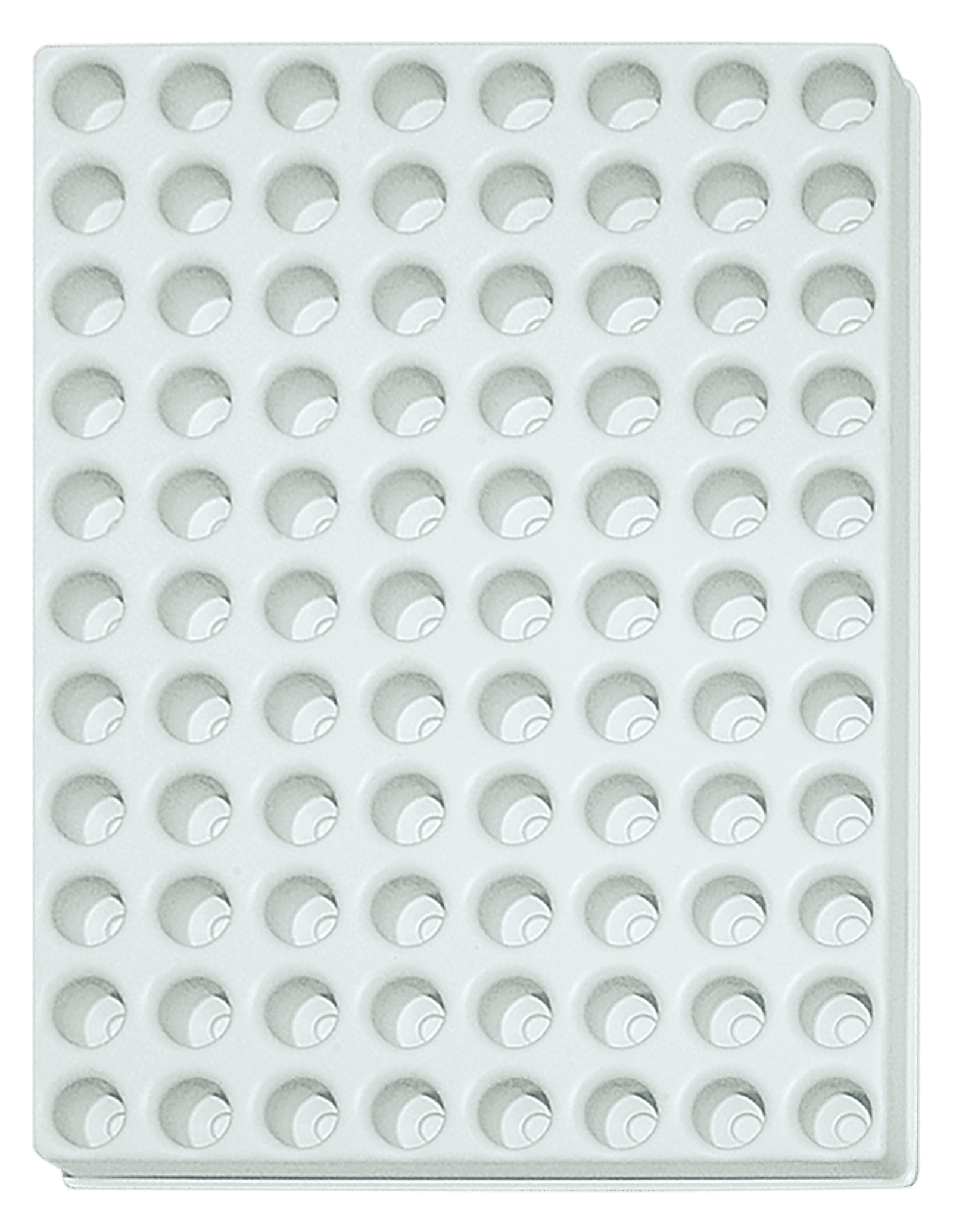 Tiefzieheinlage weiß, 88 Nester, runde Form, PS 