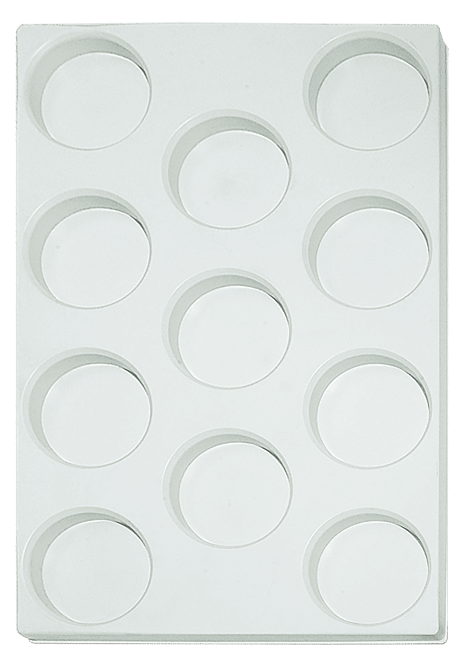 Tiefzieheinlage weiß, 11 Nester rund, PS 