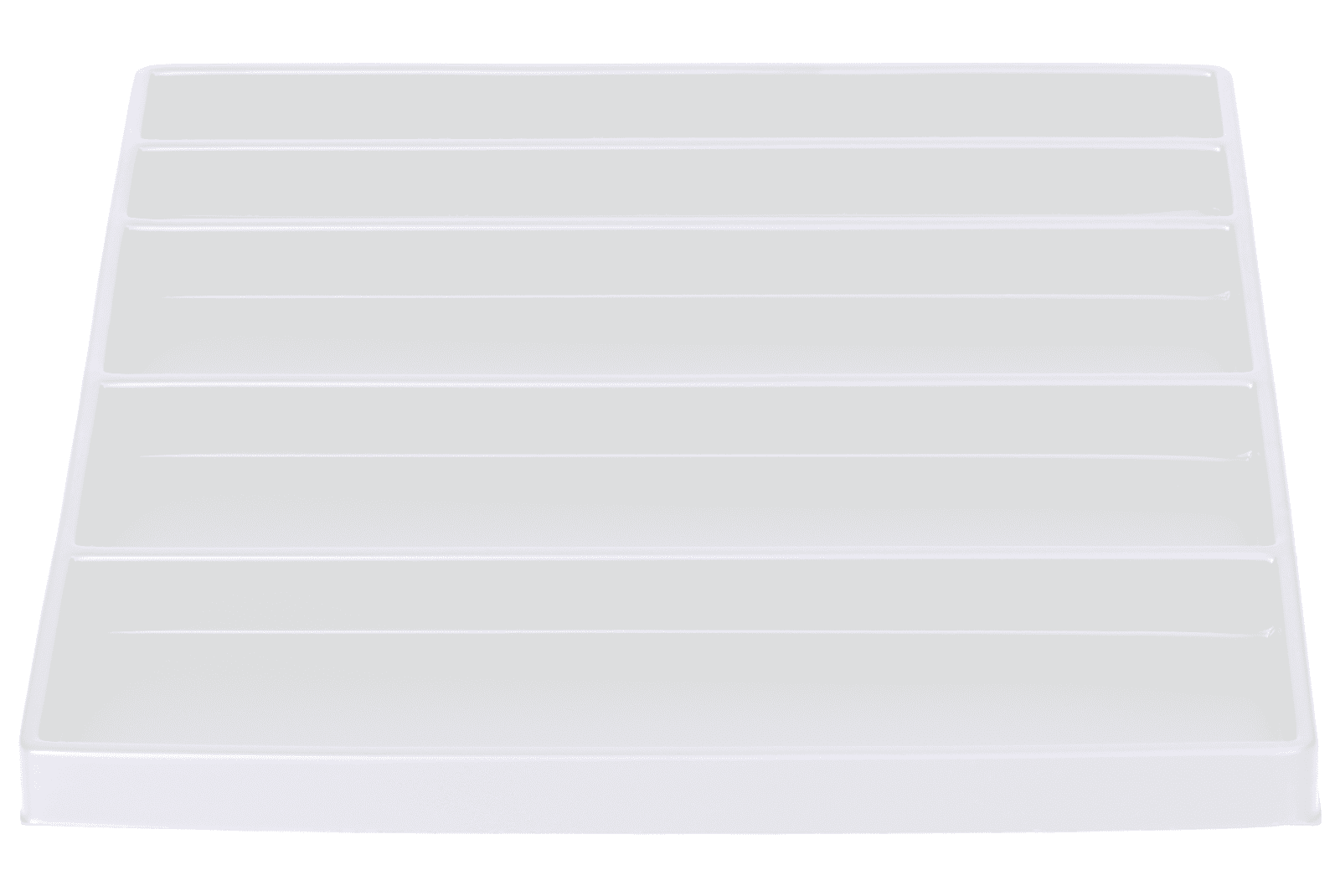 Tiefzieheinlage weiß, 5 Nester rechteckig, PS 