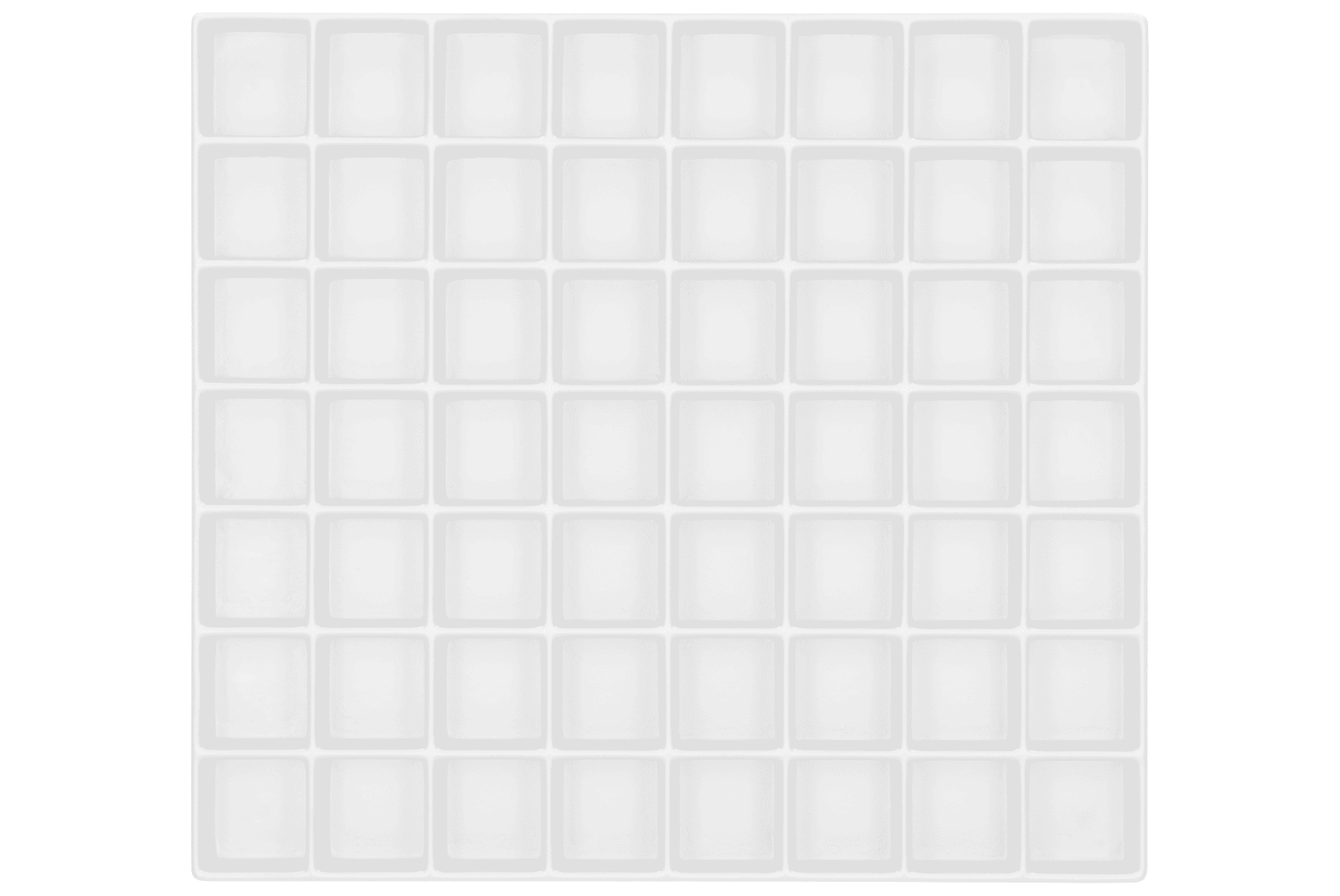Tiefzieheinlage weiß, 56 Nester rechteckig, PS 