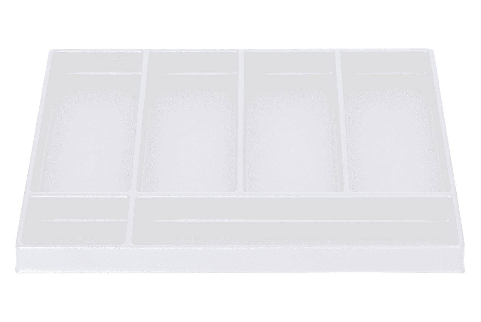 Tiefzieheinlage weiß, 6 Kavitäten, versch. Größen, PS 