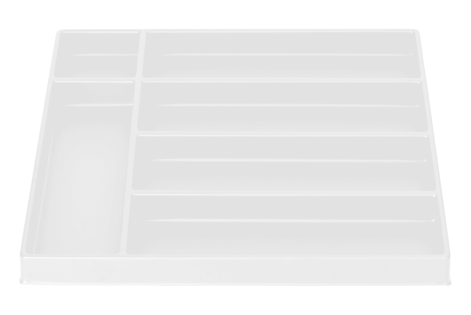 Tiefzieheinlage weiß, 6 Kavitäten, versch. Größen, PS 