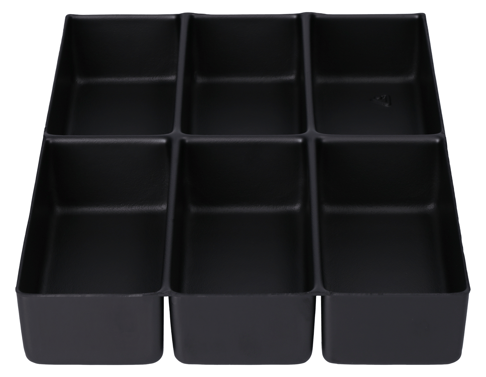 ESD-Tiefzieheinlage schwarz, 6 Kavitäten (RE), PS 
