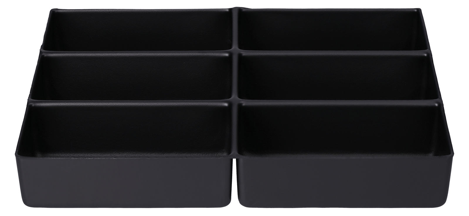 ESD-Tiefzieheinlage schwarz, 6 Kavitäten (RE), PS 