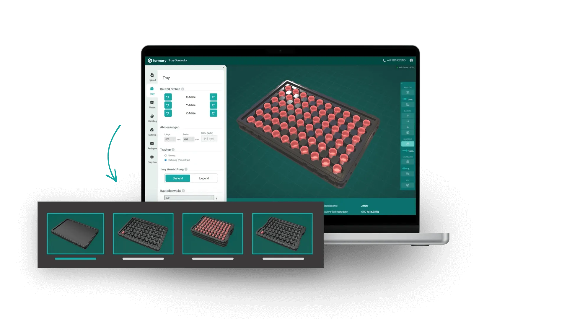 3D Tray Generator v2 Mockup