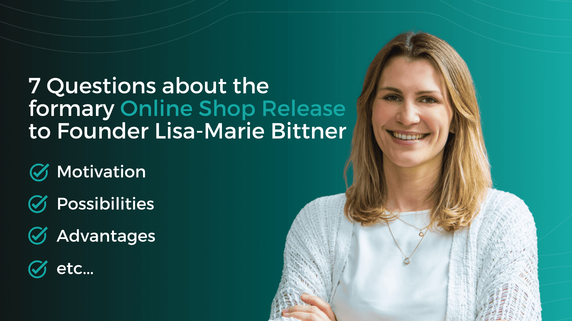 Online shop launch – interview questions with co-founder Lisa-Marie Bittner_Banner