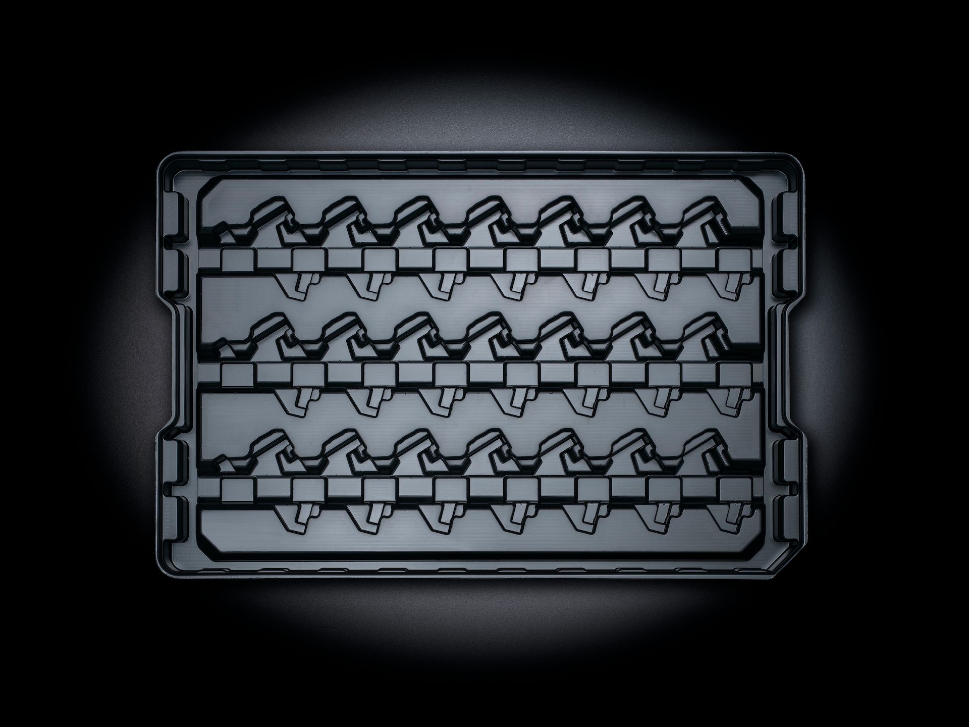 Tray aus Kunststoff für die Automatisierung