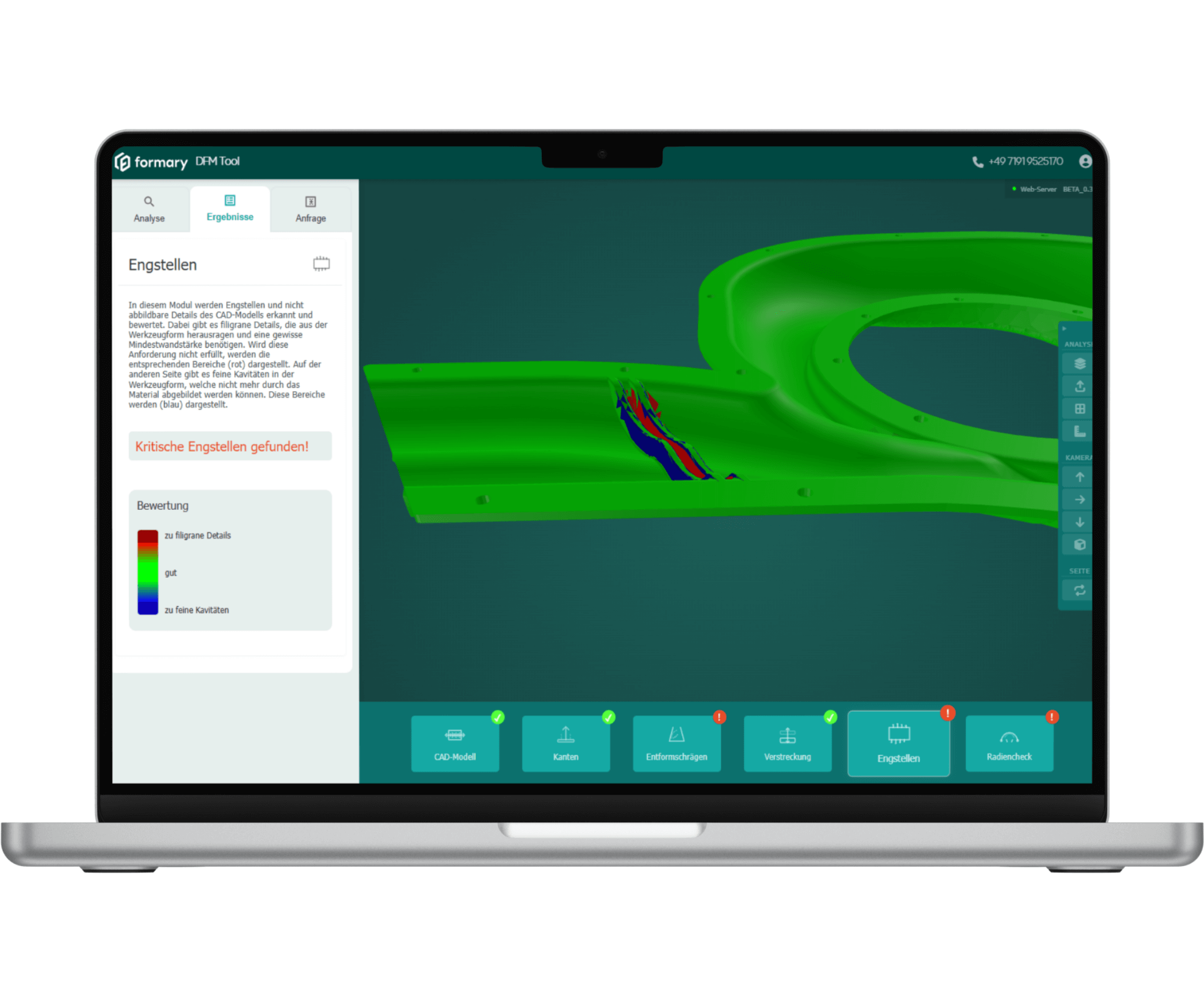 Engstellen und Details bewerten in der DfM-Analyse