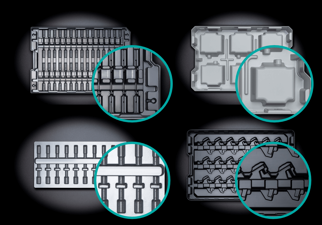Formnester bei Automatisierungstrays
