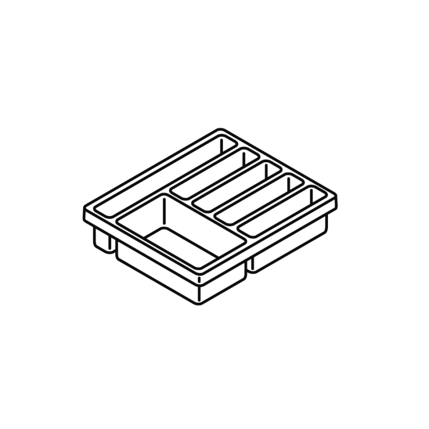 Kunststoffeinlage für Schubladen
