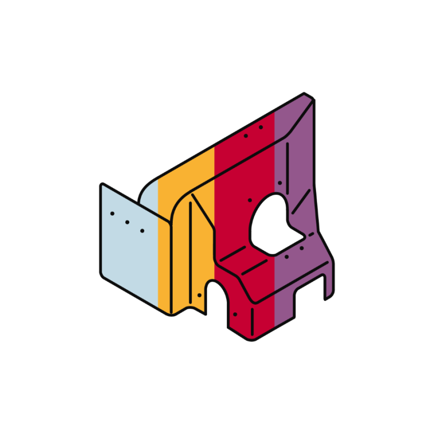 Kunststoffgehäuse für Elektronik in Farbe