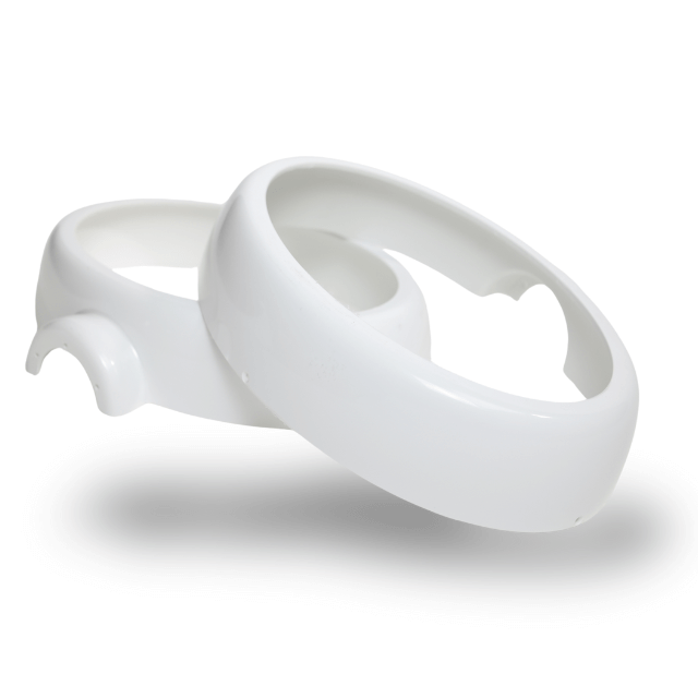 Roboter-Gehäuse in weiß