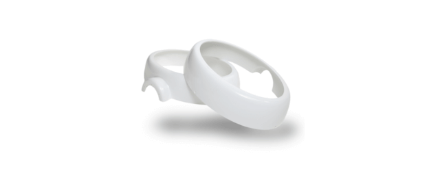 Roboter-Gehäuse in weiß