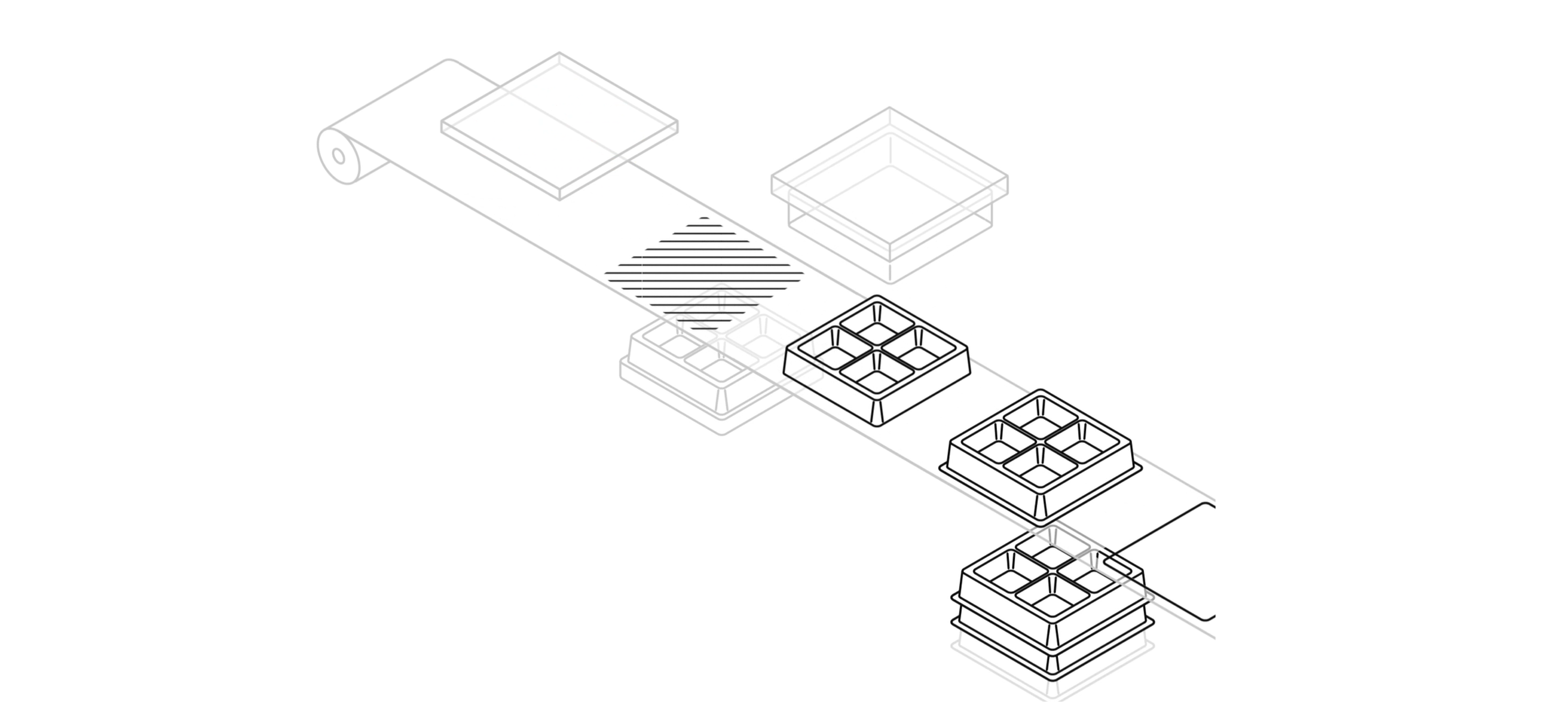 Rollenfertigung im Kunststoff Tiefziehen