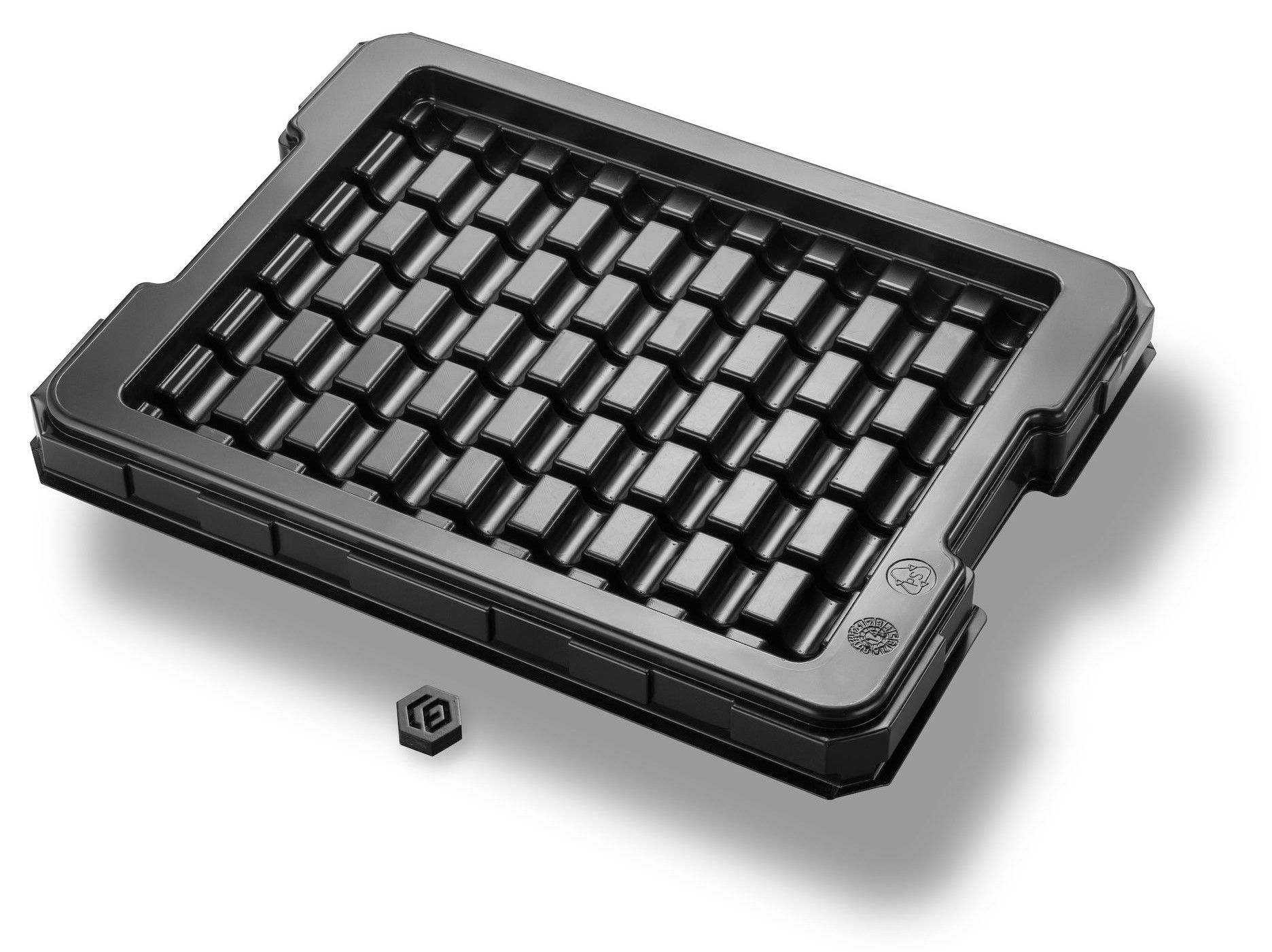 Schwarzes Automatisierungstray