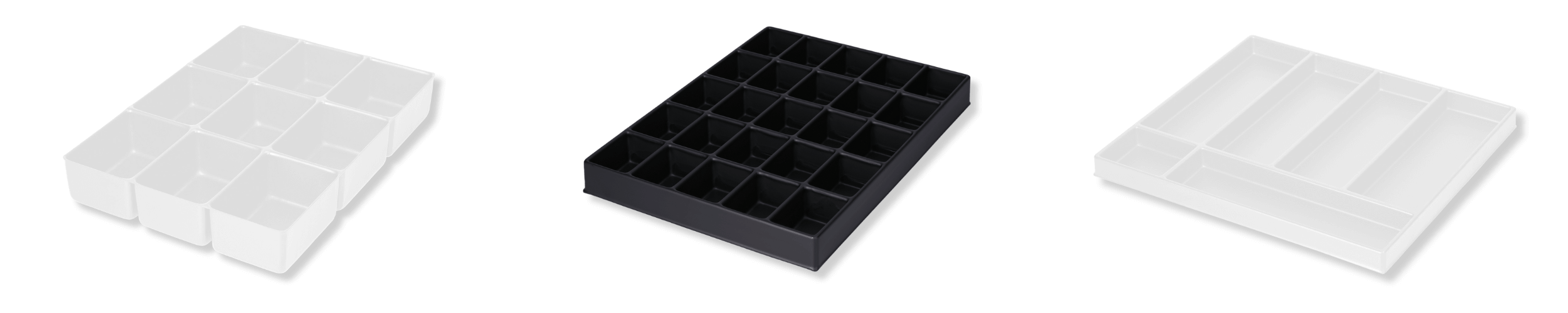 Standard Tiefzieheinlagen in einer Reihe