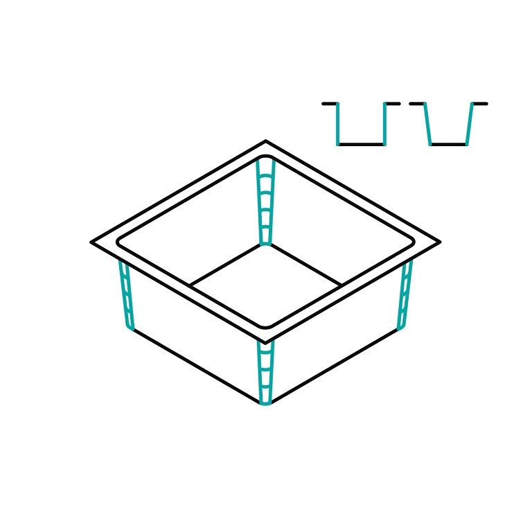 Tiefziehbehältnis Radien und Wandschrägen