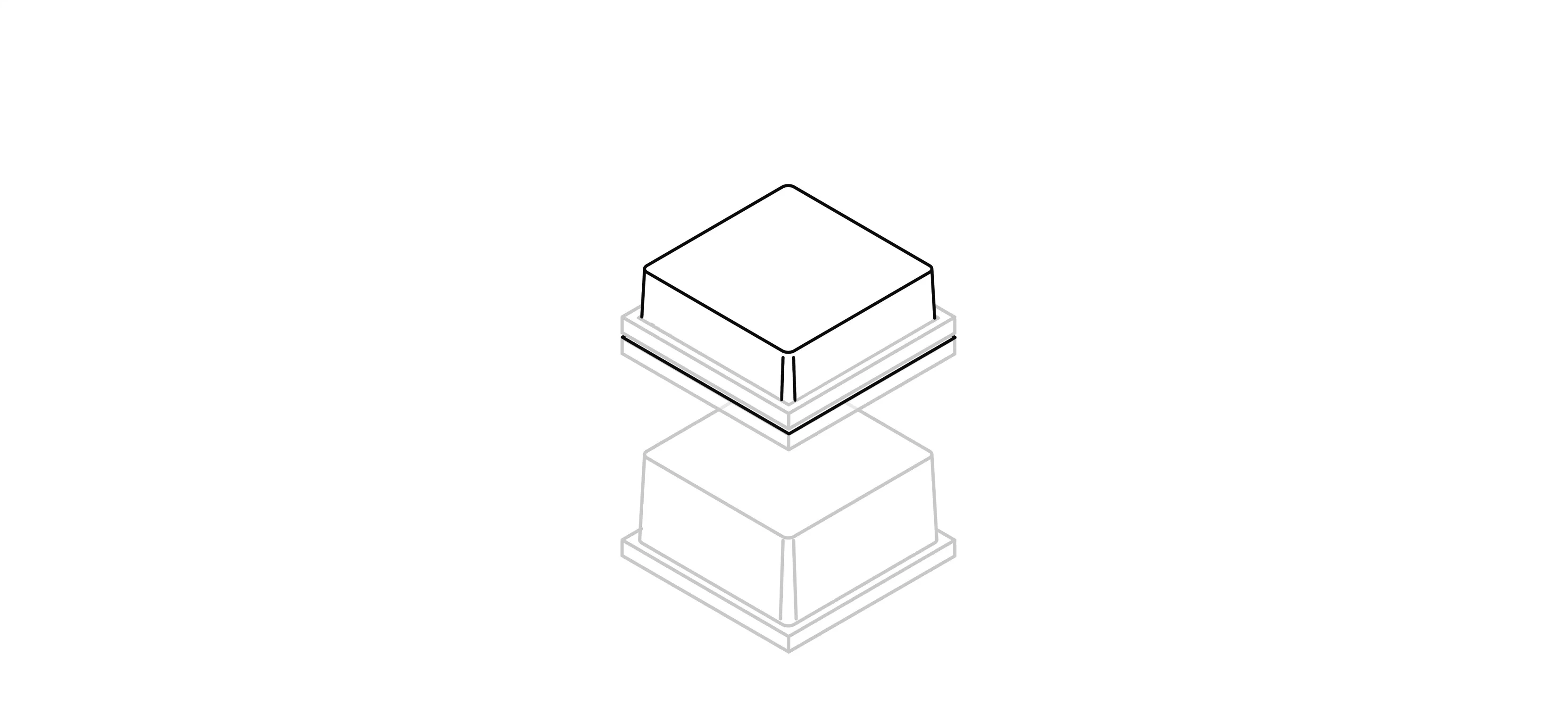 Tiefziehen von der Kunststoffplatte