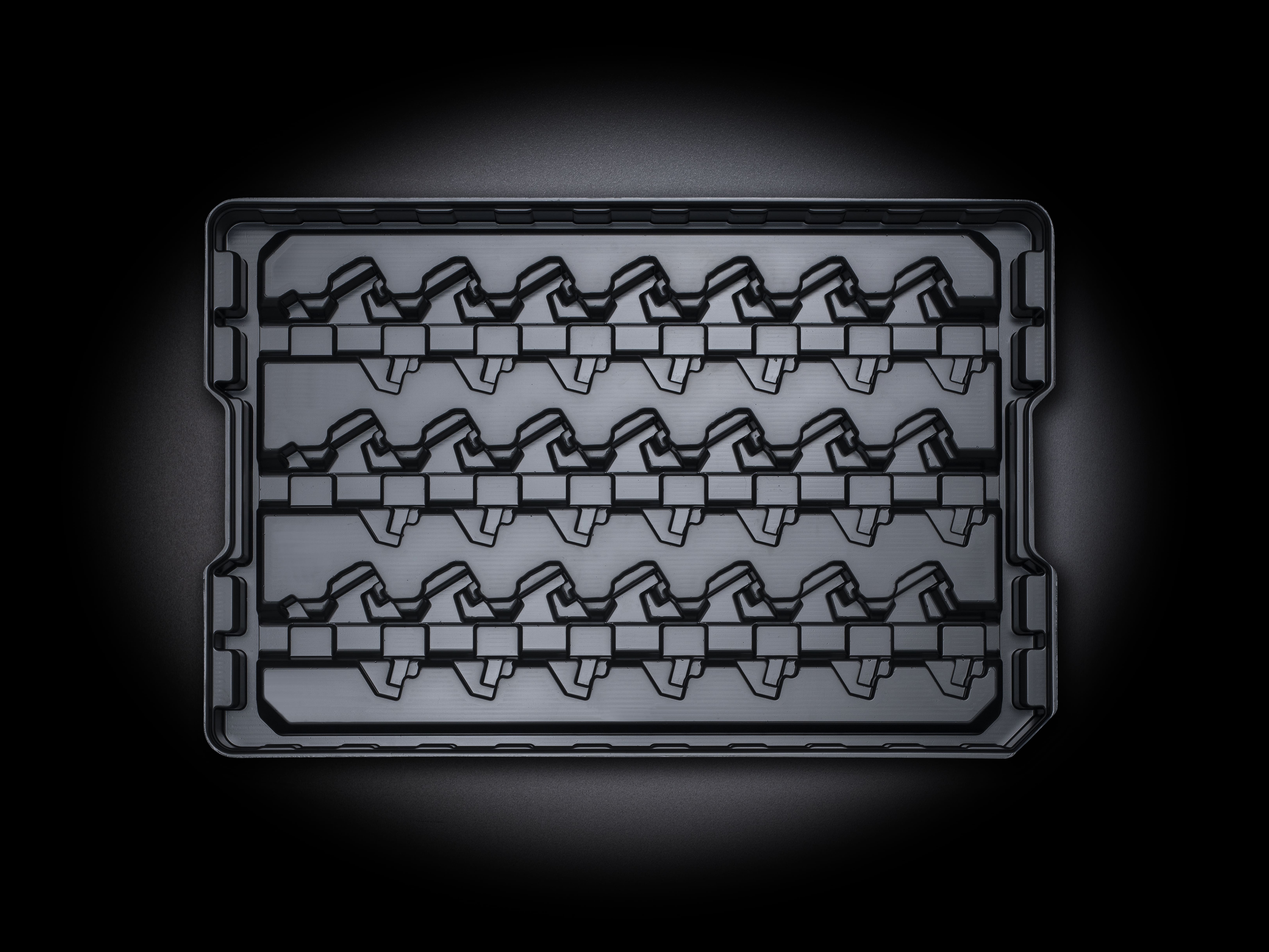 Tiefziehtray in schwarz