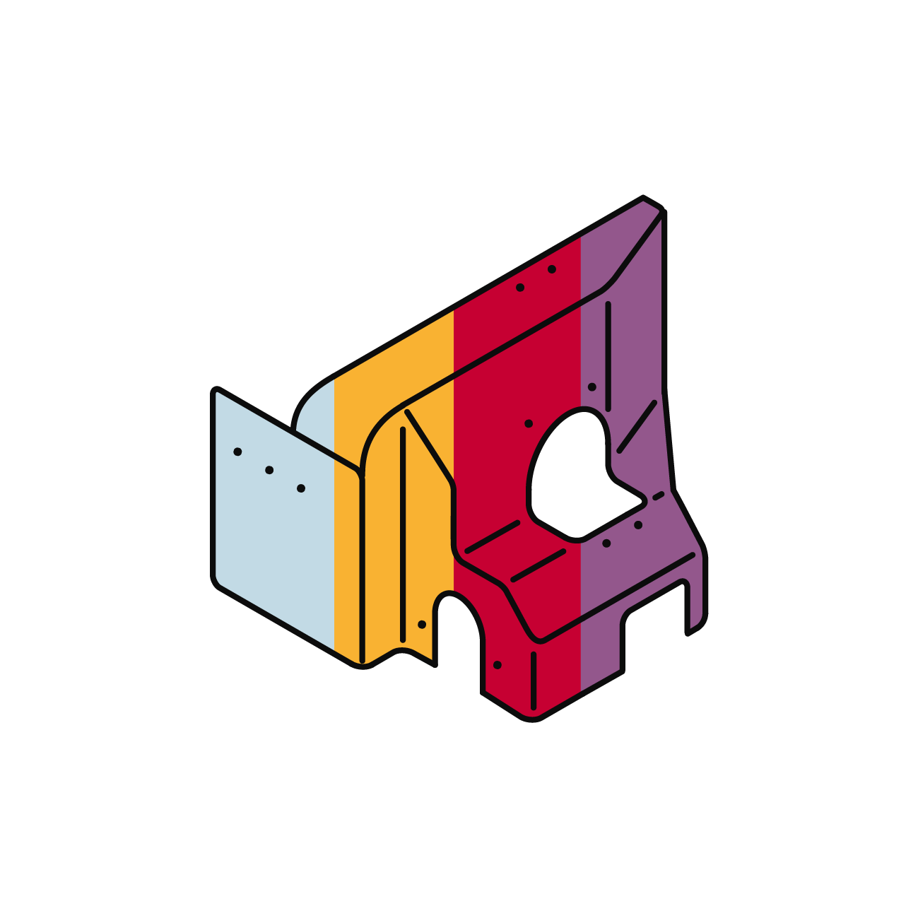 Farbmöglichkeiten bei medizinischen Gehäusen direkt durch bereits eingefärbte Materialien oder Lackierung