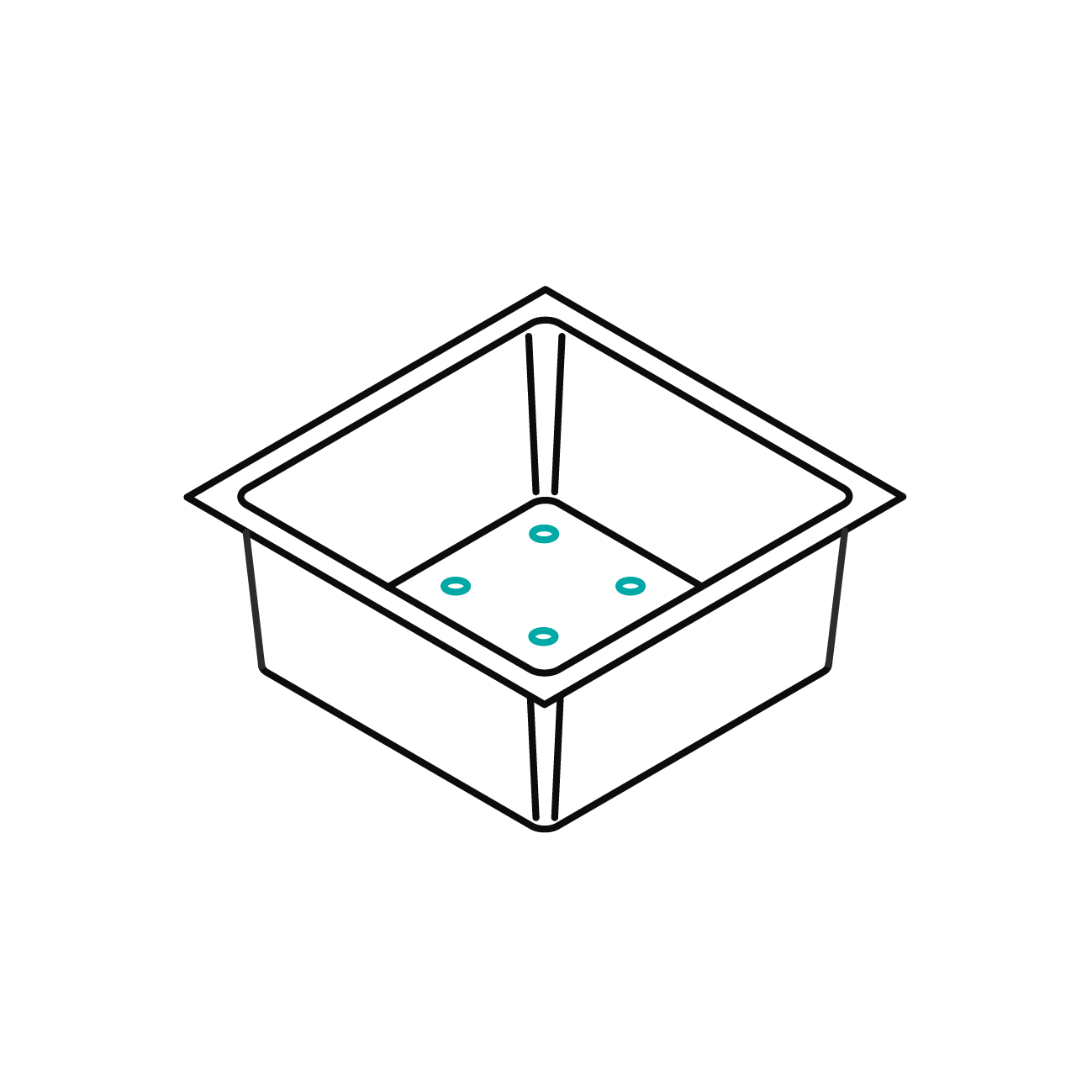 Individuelle Fräsungen der Kunststoffwanne