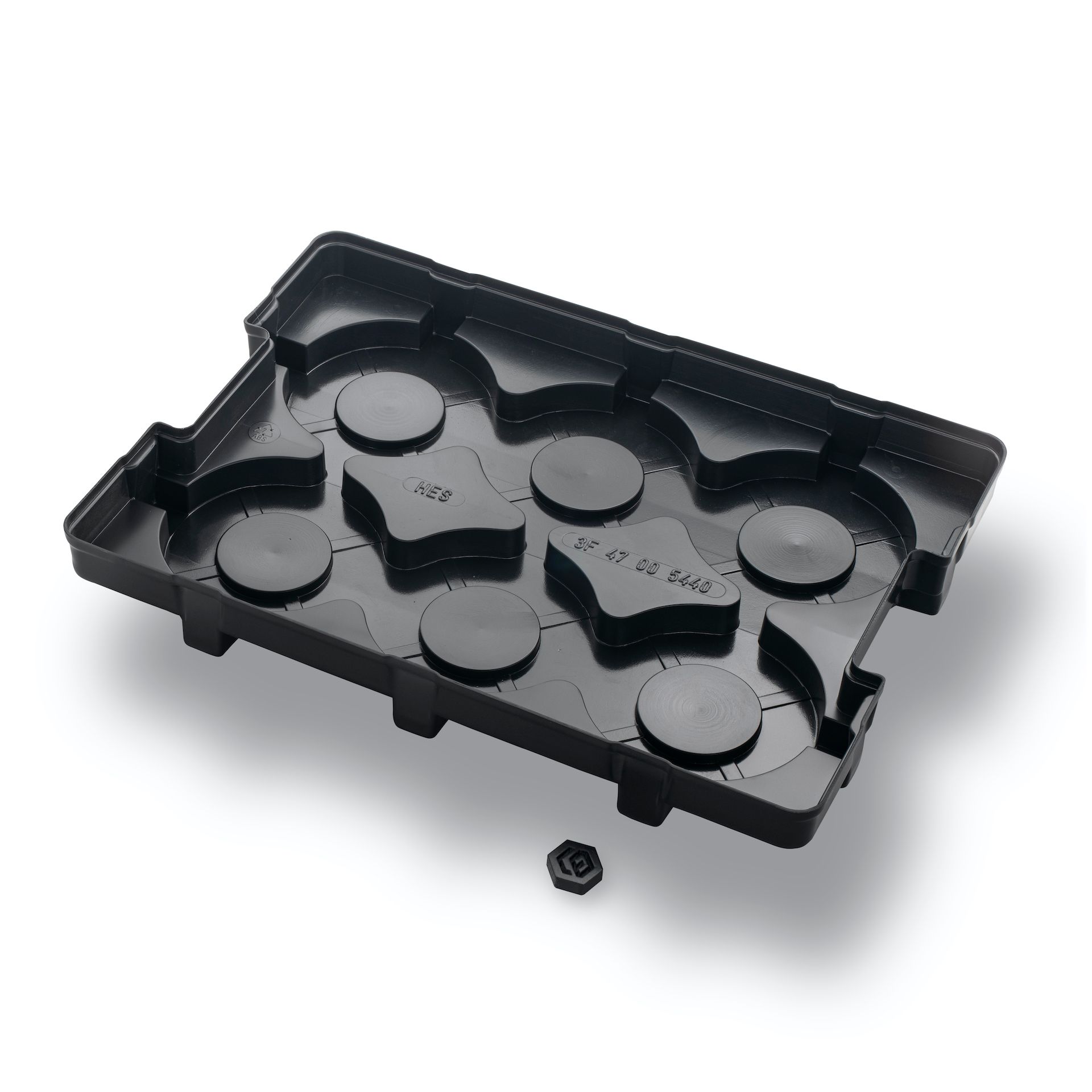 Transport Tray aus Kunststoff in schwarz