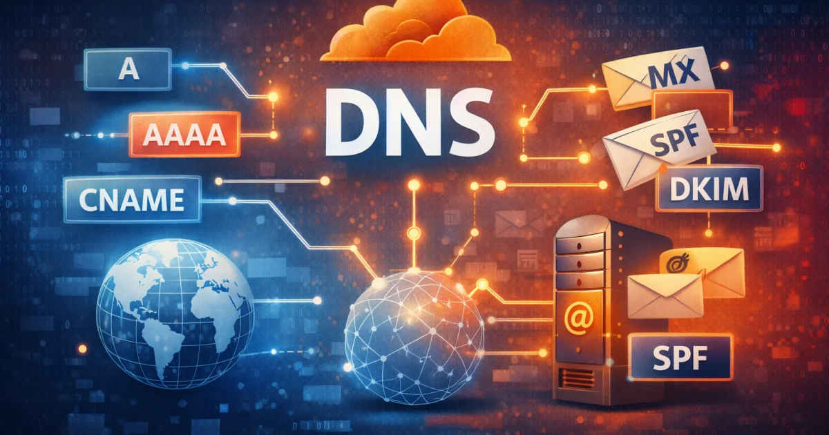 DNS verständlich erklärt: A, AAAA, CNAME, TXT und typische Fehler