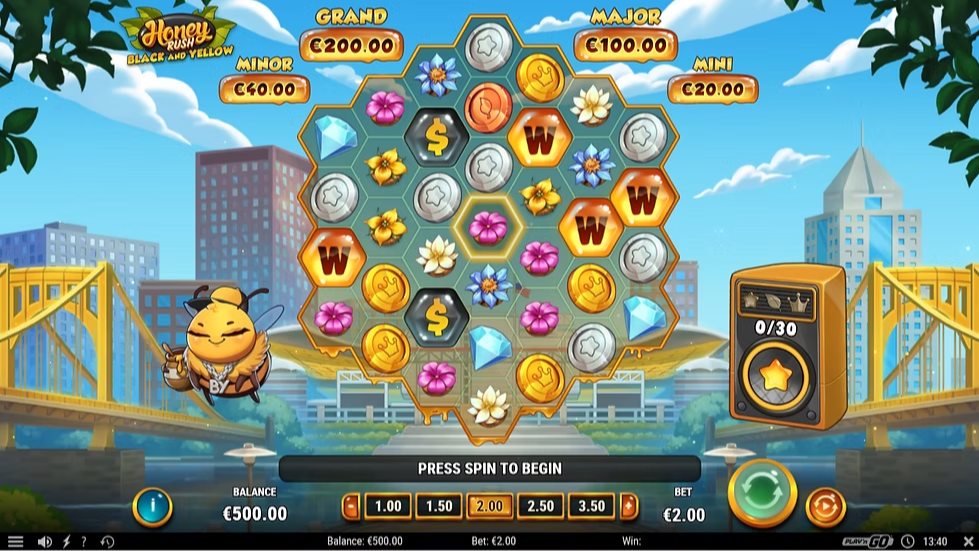 Honey Rush Black and Yellow – играть бесплатно в демо | GamblingShot