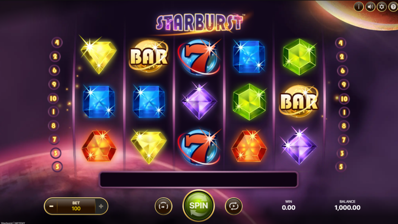 Starburst – играть бесплатно в демо | GamblingShot