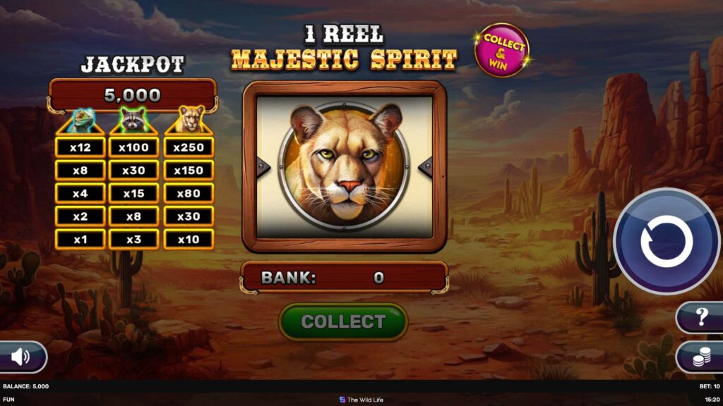 1 Reel – Majestic Spirit – play free demo | GamblingShot