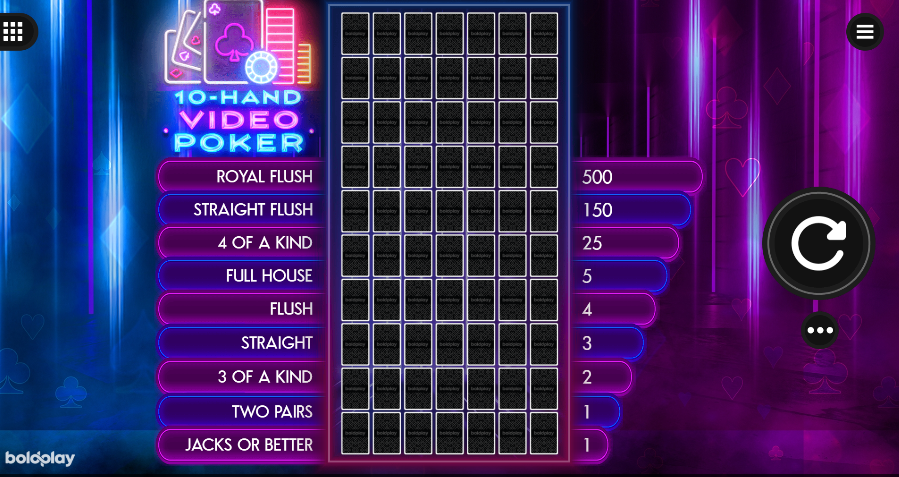 10-Hand Video Poker – грати безкоштовно в демо | GamblingShot