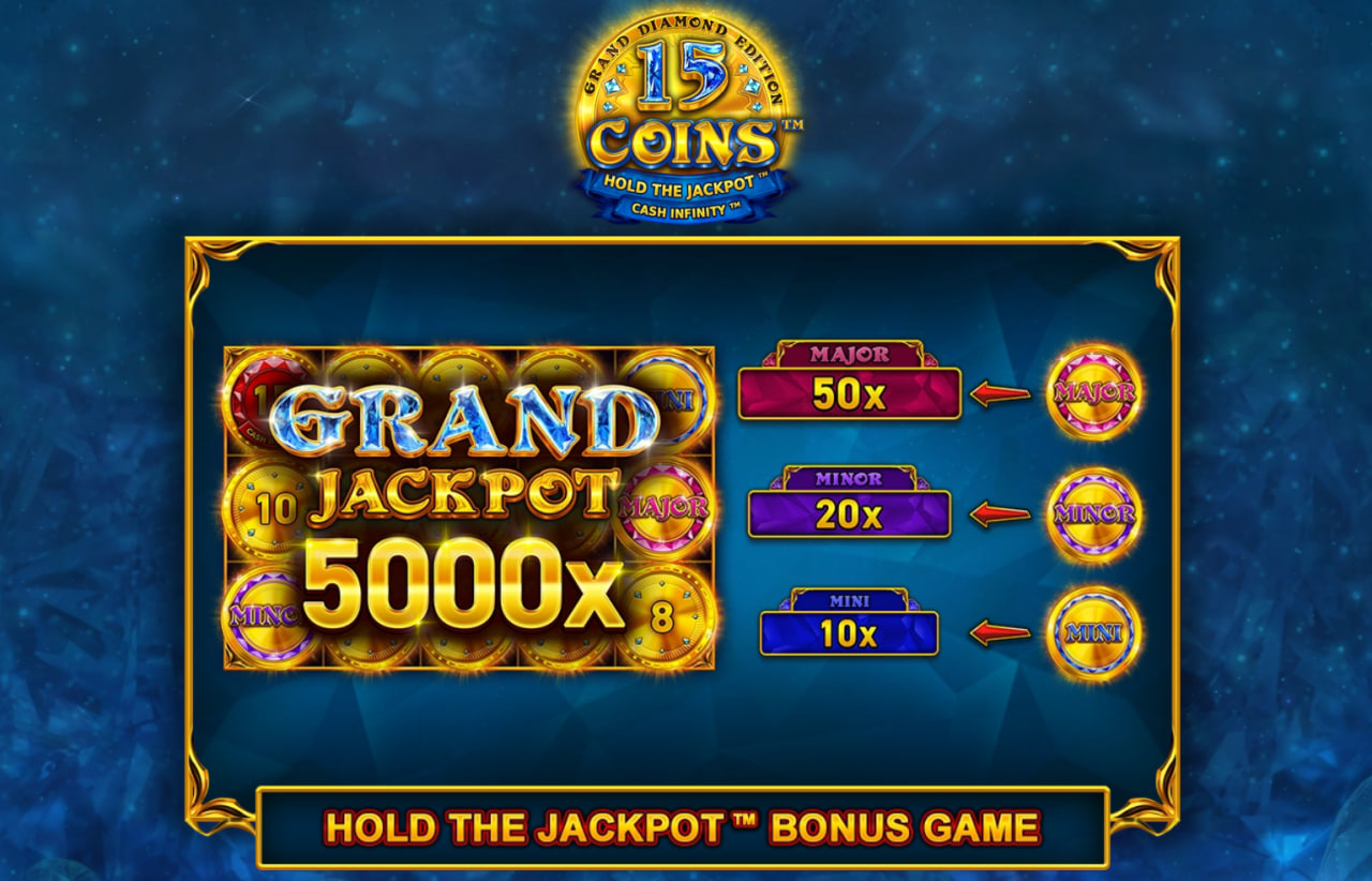 15 Coins Grand Diamond Edition – play free demo | GamblingShot