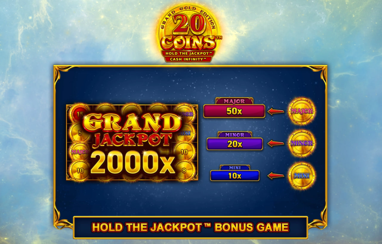 20 Coins Grand Gold Edition – грати безкоштовно в демо | GamblingShot