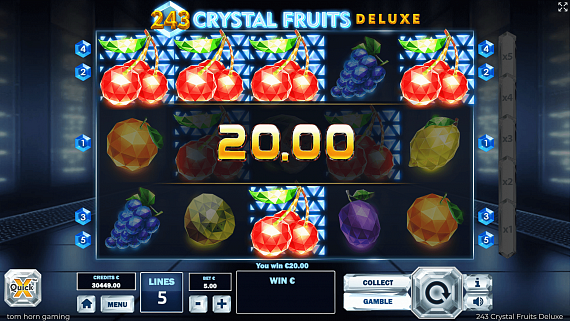 243 Crystal Fruits Deluxe – play free demo | GamblingShot