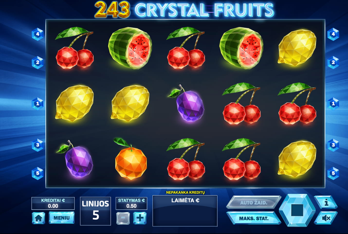 243 Crystal Fruits – грати безкоштовно в демо | GamblingShot