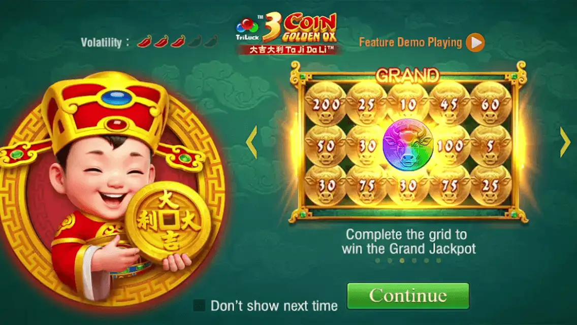 3 Coin Golden OX – грати безкоштовно в демо | GamblingShot