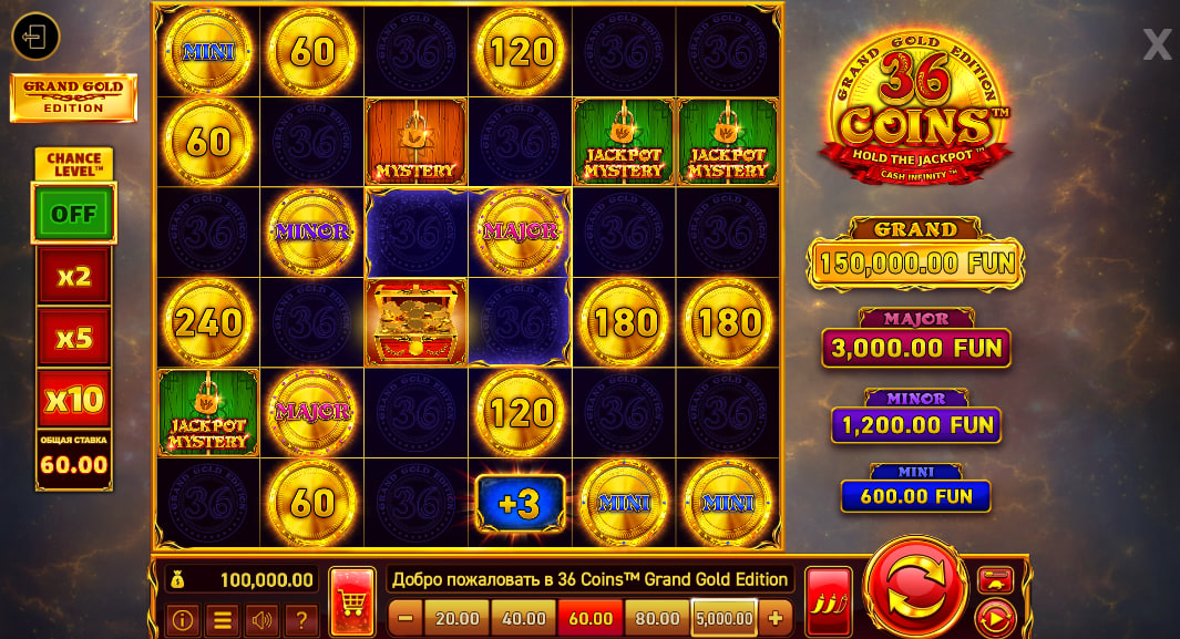 36 Coins™ Grand Gold Edition – грати безкоштовно в демо | GamblingShot