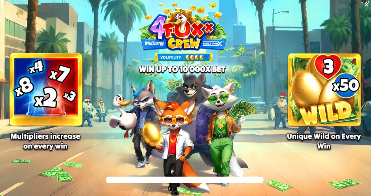 4 FOXX Crew WildEnergy™ MultiMax™ – грати безкоштовно в демо | GamblingShot