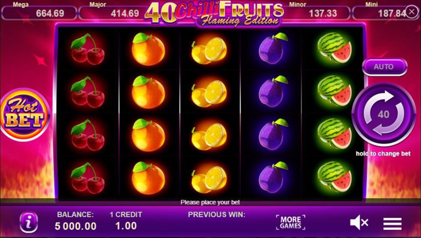 40 CHILLI FRUITS – play free demo | GamblingShot