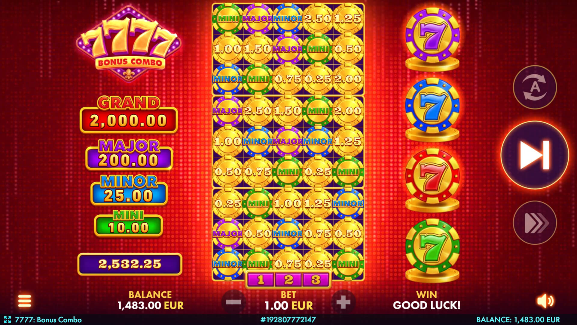 7777: Bonus Combo – play free demo | GamblingShot