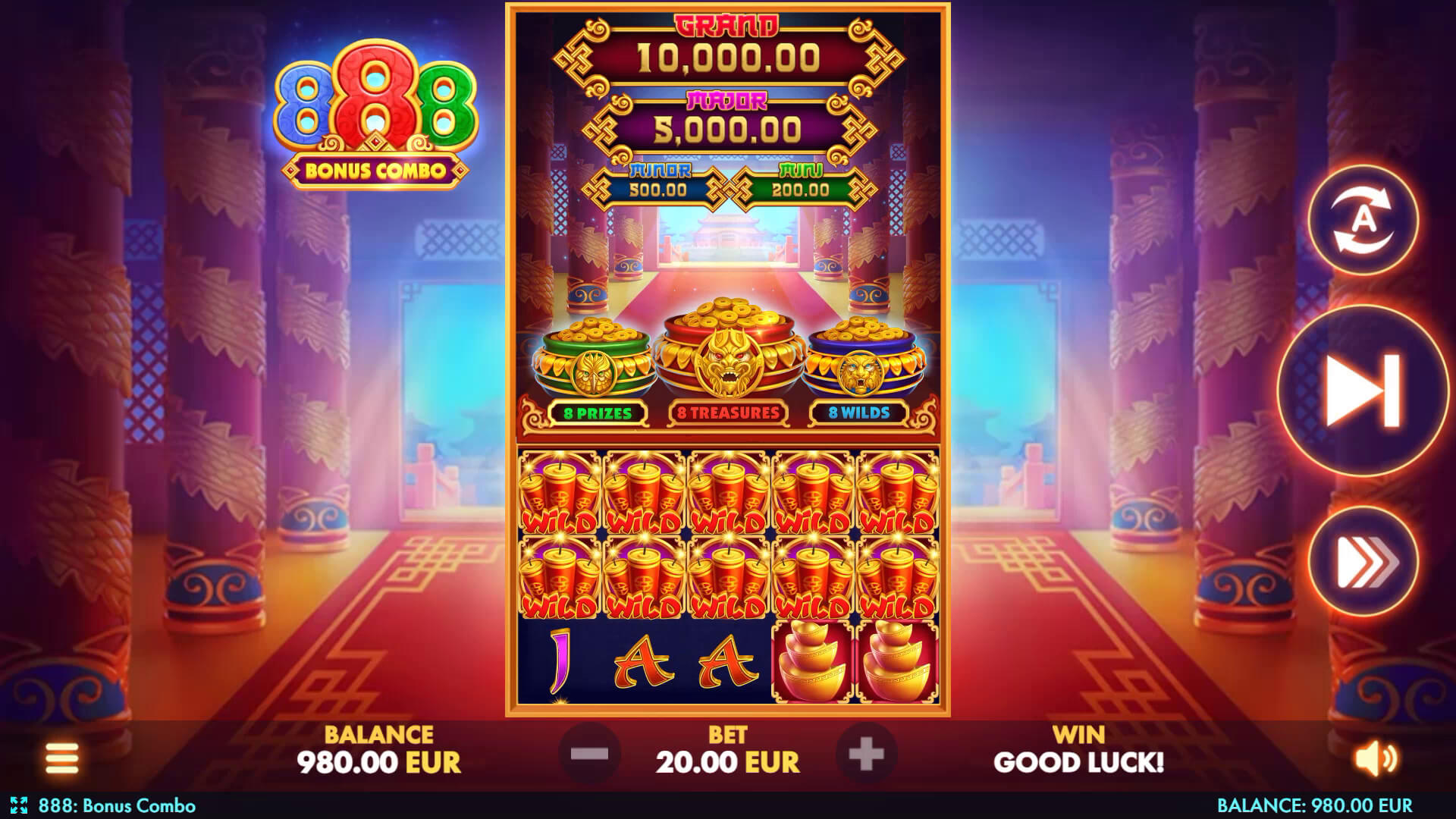 888: Bonus Combo – play free demo | GamblingShot