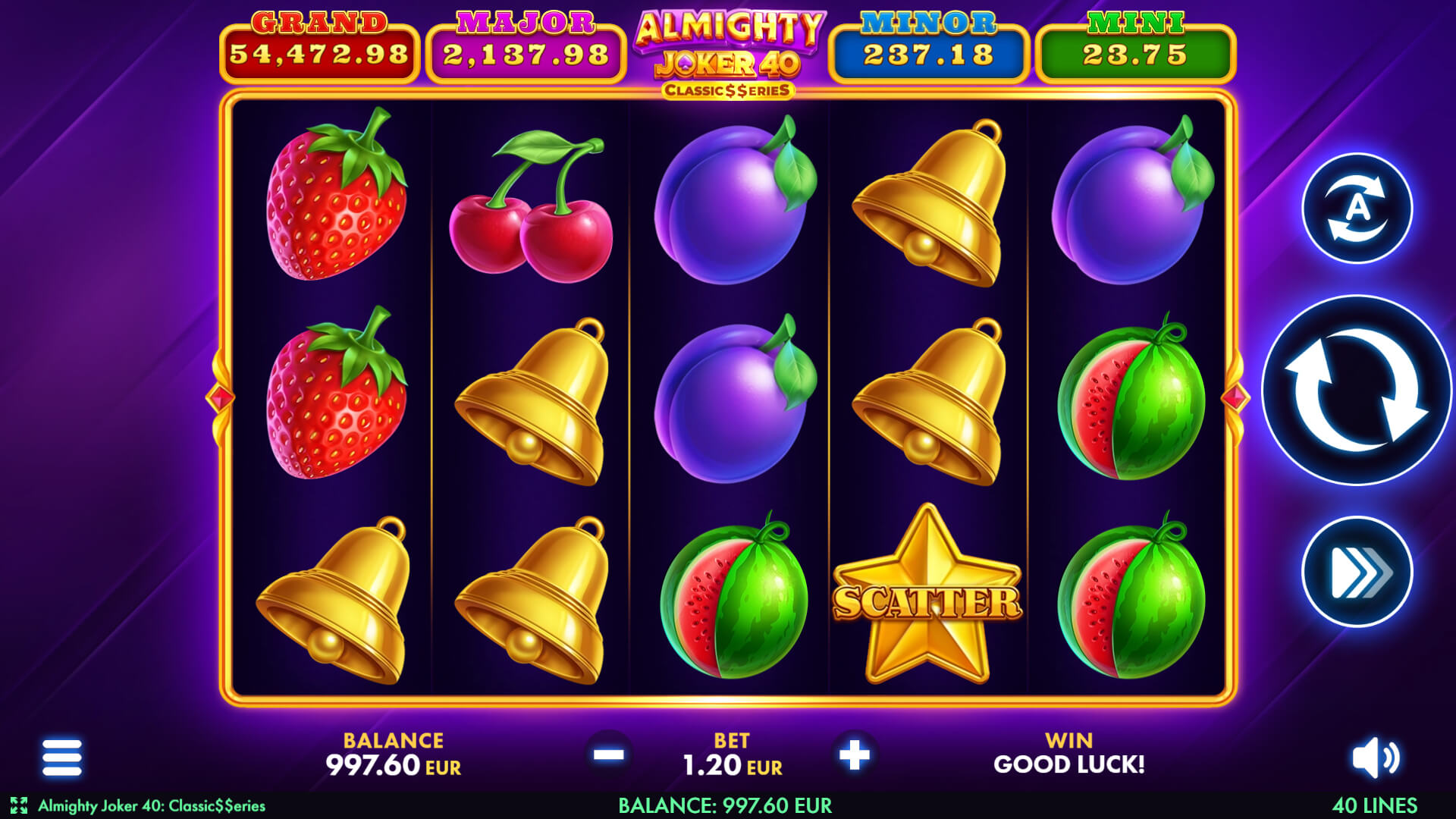 Almighty Joker 40: Classic Series – играть бесплатно в демо | GamblingShot
