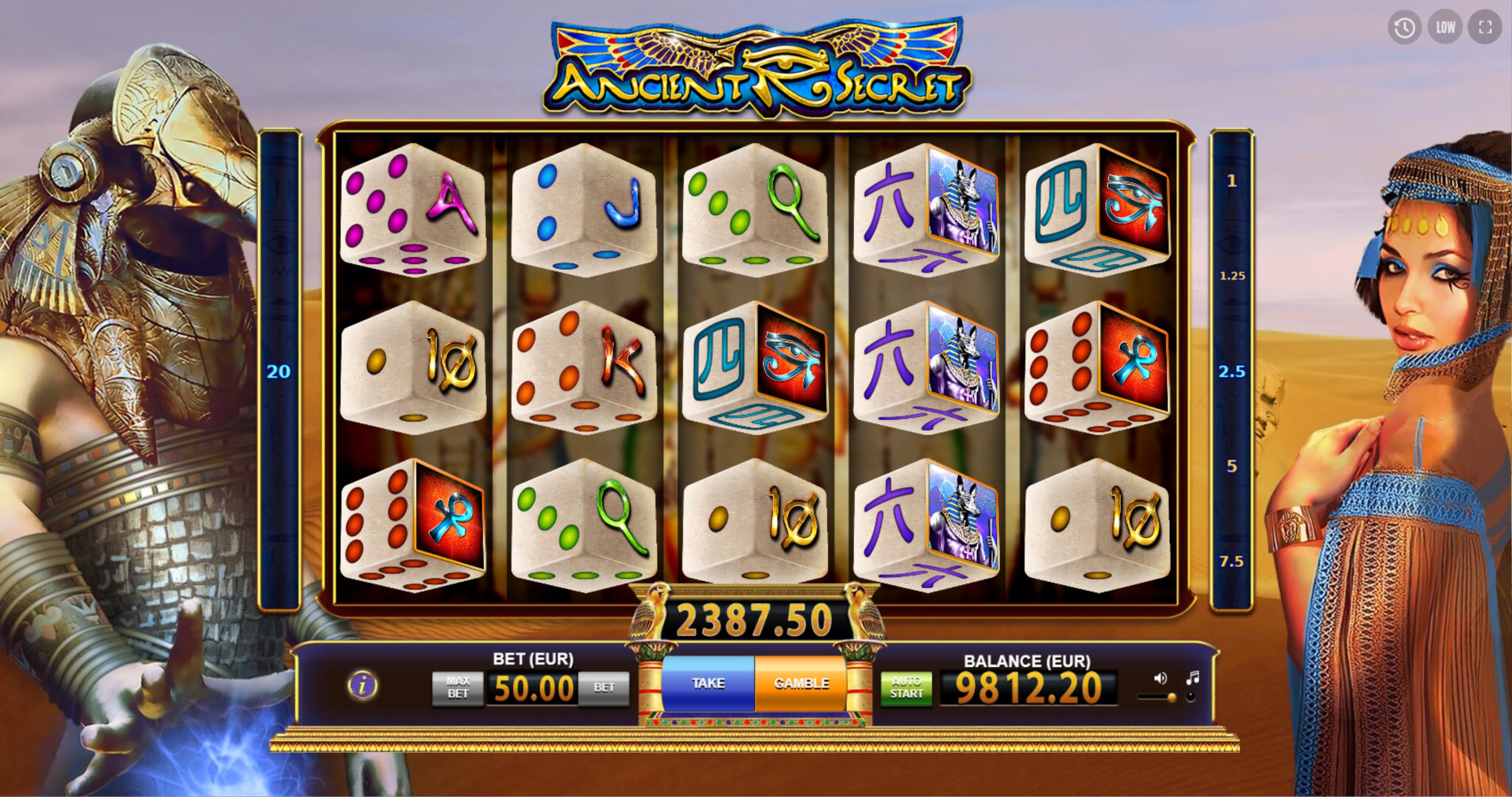 Ancient Secrets Dice – играть бесплатно в демо | GamblingShot