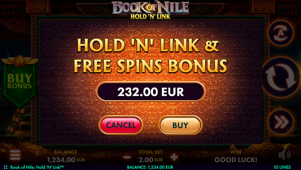 Book of Nile: Hold ‘n’ Link – грати безкоштовно в демо | GamblingShot
